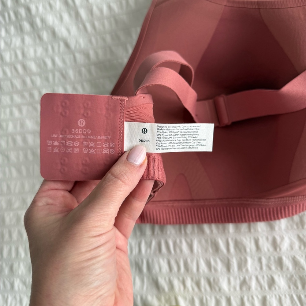 New Lululemon Air Support Bra High Support 36 DDD 36DDD - Picture 4 of 7